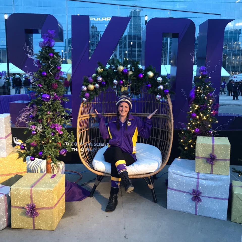 Girl in the Christmas chair