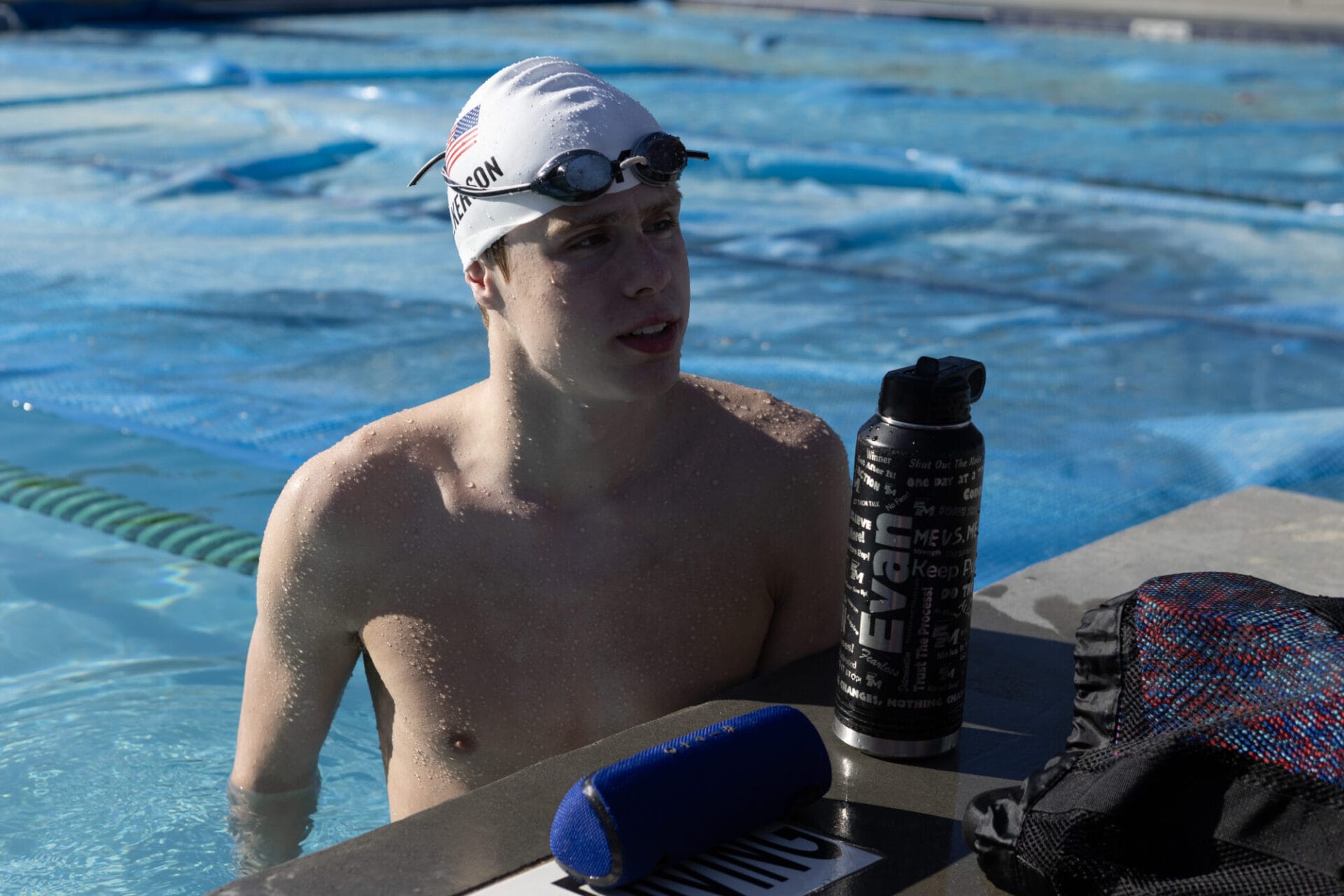 Boy in the pool competition